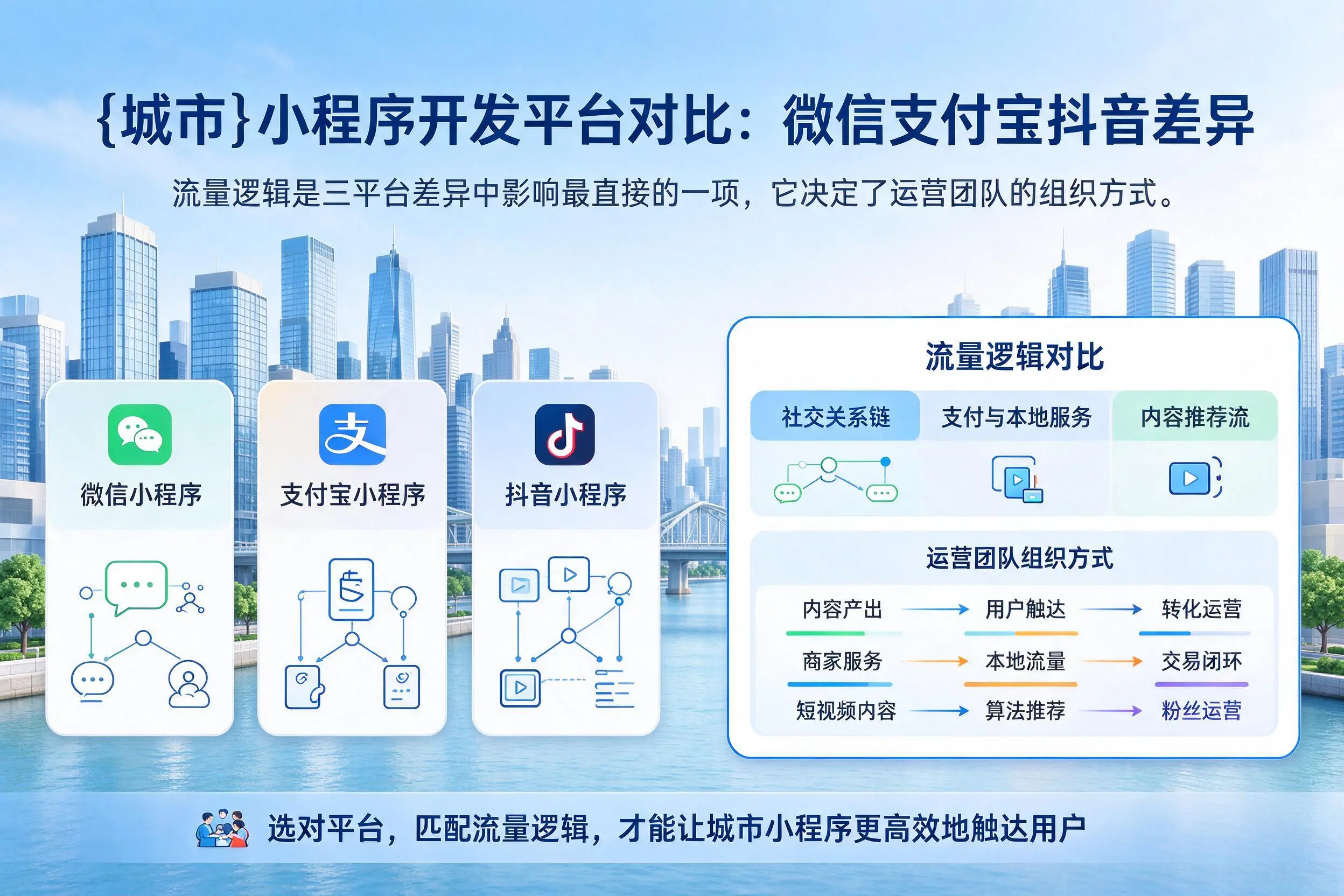 东方小程序开发平台对比：微信支付宝抖音差异