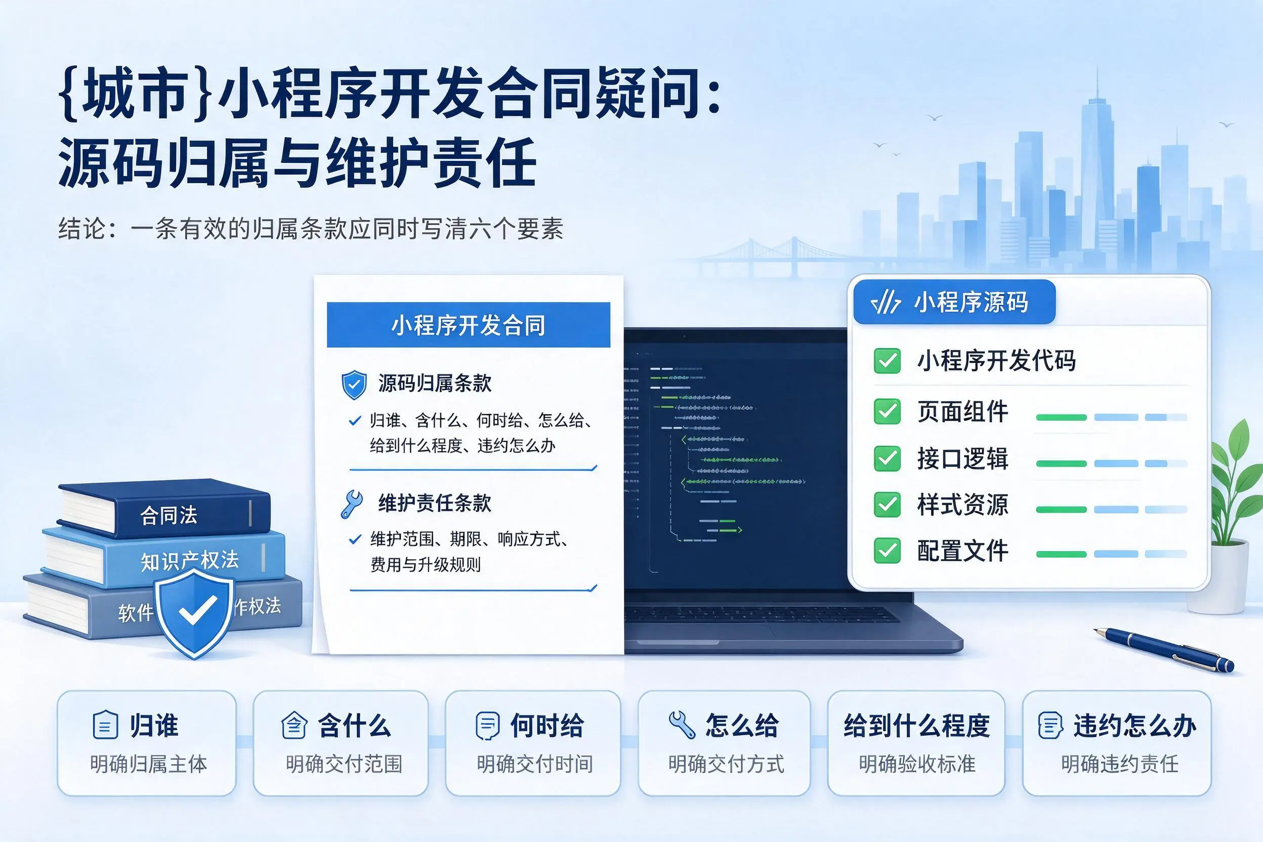 东方小程序开发合同疑问：源码归属与维护责任