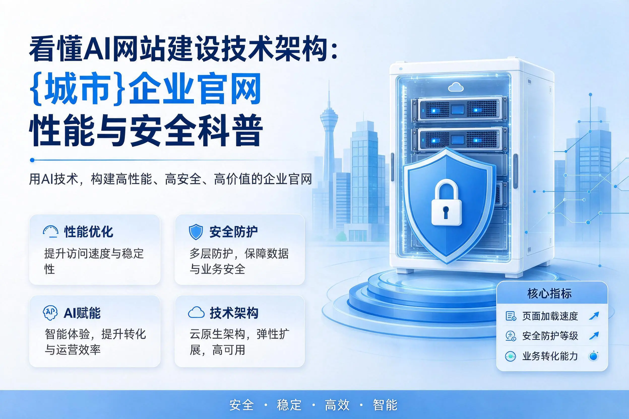 看懂AI网站建设技术架构：东方企业官网性能与安全科普
