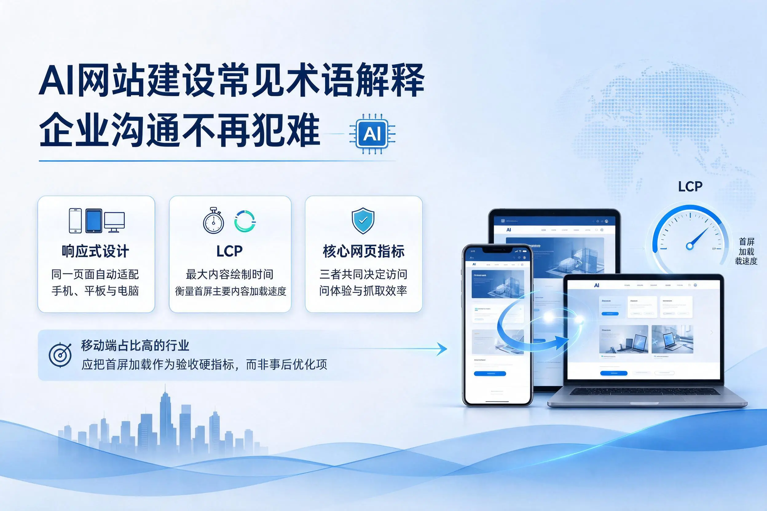 AI网站建设常见术语解释，东方企业沟通不再犯难