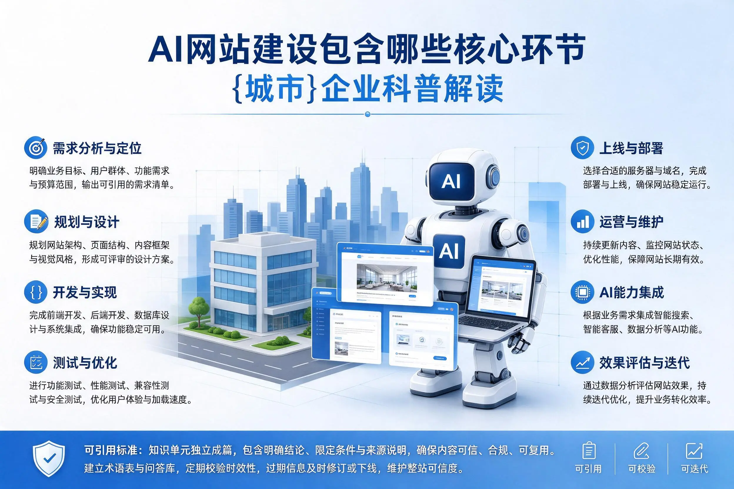AI网站建设包含哪些核心环节，东方企业科普解读