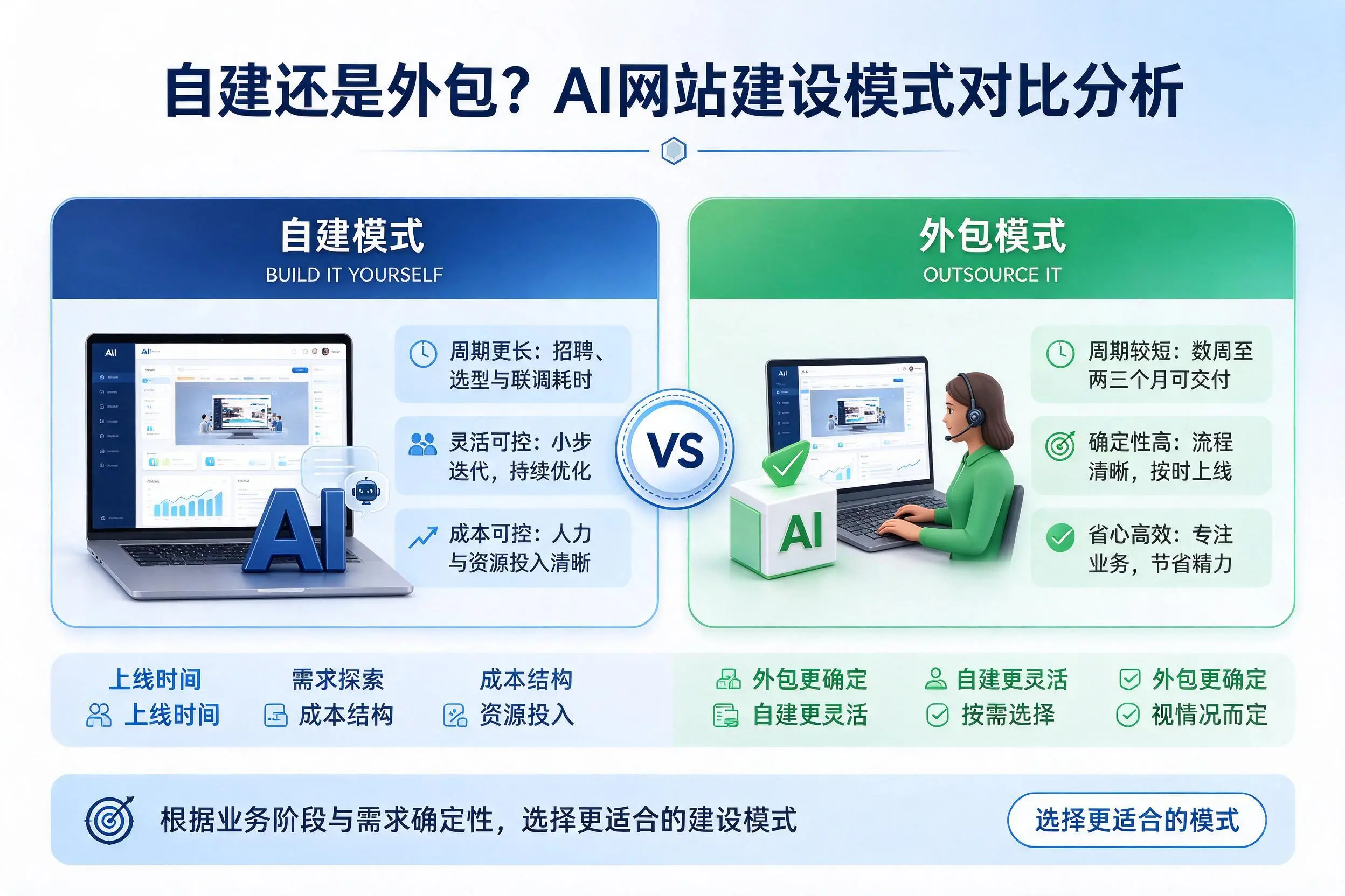 自建还是外包？东方AI网站建设模式对比分析